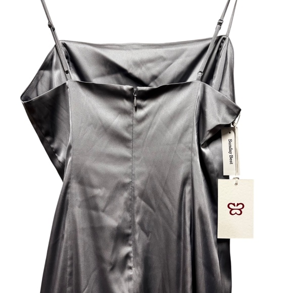 Sunday Best | Women's Satin Slip Dress - Picture 4 of 7